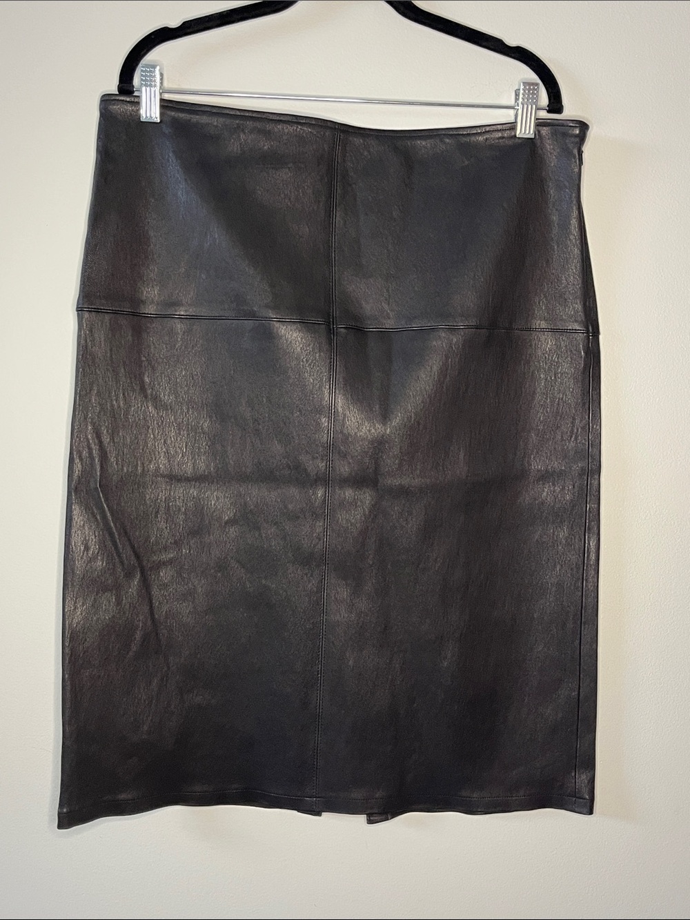 Eileen Fisher The Fisher Project 100% Lamb Leather pencil Skirt originally $790